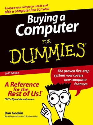 cover image of Buying a Computer For Dummies